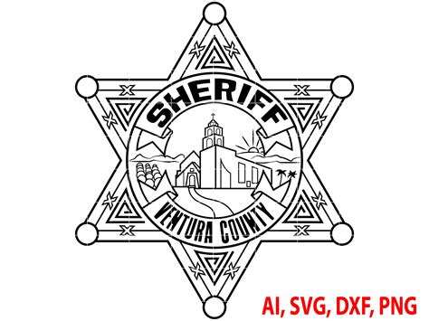 Sheriff Badge, Ventura County Sheriff Badge, Logo, Seal, Custom, Ai ...