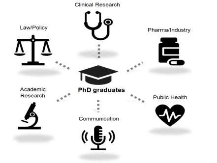 Schematic Of The Diverse Career Opportunities Available For Phd