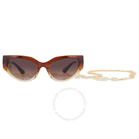 Guess Brown Gradient Cat Eye Ladies Sunglasses Gu7787 47f 57