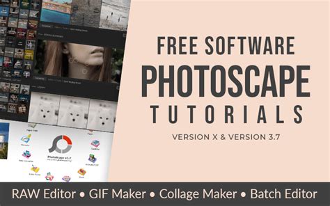 PhotoScape Tutorial, Photoscape X & 3.7 versions - PrettyWebz Media ...