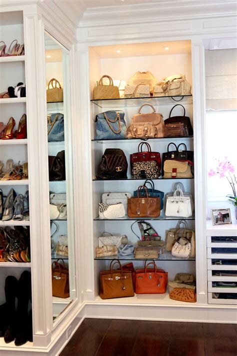 Handbag Storage Ideas | Foster house, Closet designs, Closet inspiration