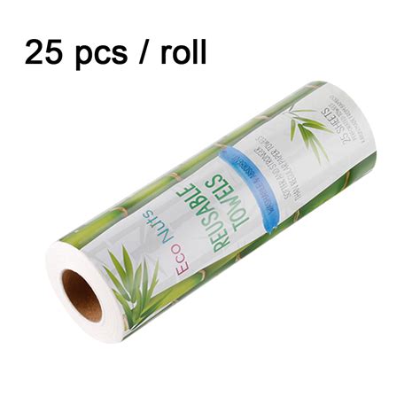 25 Pcs Roll Herbruikbare Lui Rag Bamboe Handdoeken Grandado