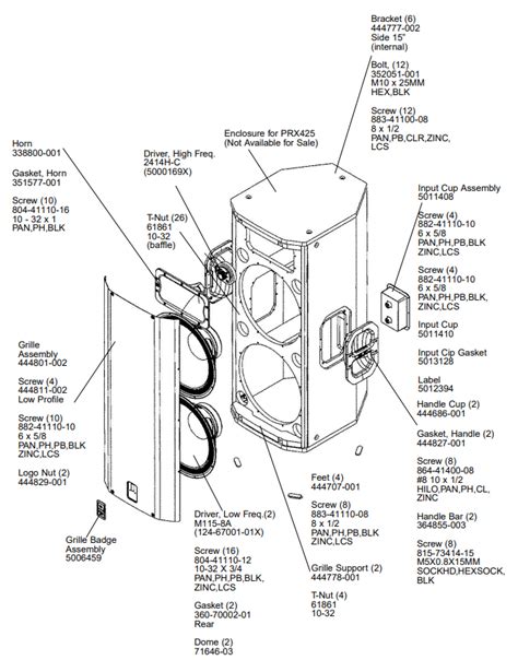 Jbl Prx Professional Loudspeakers Owner S Manual