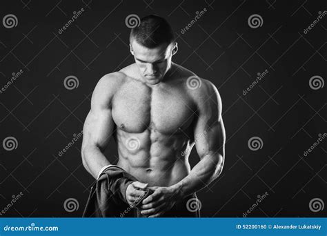 Sports Guy In A Tracksuit Stock Photo Image Of Slim 52200160