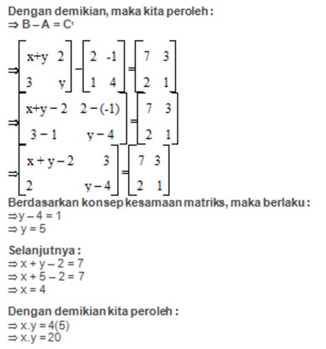 Pengertian Matriks Contoh Soal Dan Pembahasannya Nasional Id