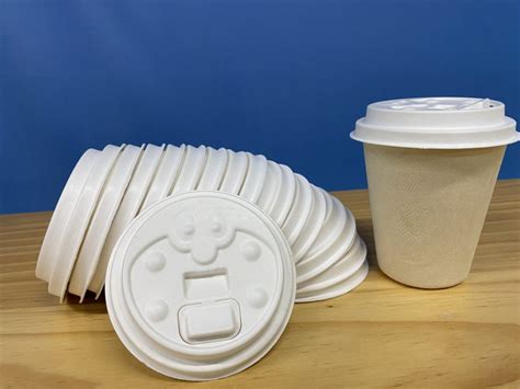 Compostable Cups with lids Leak-proof Eco Friendly Disposable