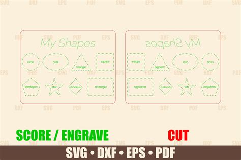 Tracing Board Svg Glowforge File Shapes Tracing Glowforge 856804