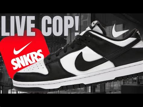 Live Cop Nike Dunk Low Panda Restock Youtube