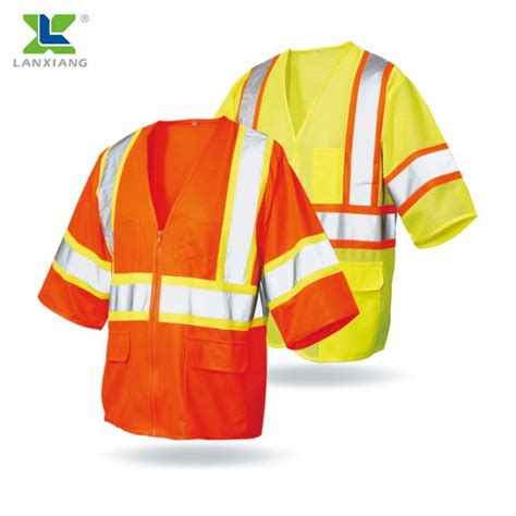 Reflective Safety Vest Hi Vis Uniform Work Wear Customized Design