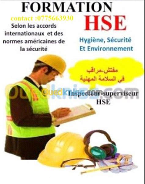 Agent HSE SUPERVISEUR Hse HABILITATI Oran Algeria