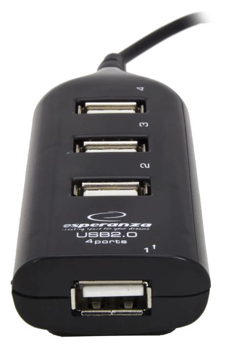 HUB USB ROZGAŁĘZIACZ USB 4 DODATKOWE PORTY USB Z PRZEWODEM Sklep