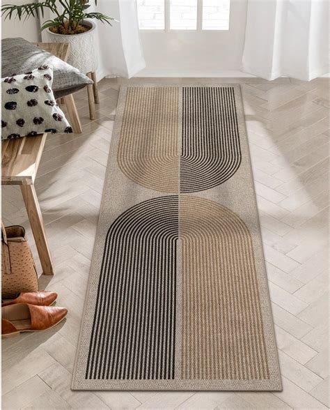 Lahome Alfombra Moderna De Yute Con Arco Iris De 2 X 6 Pulgadas