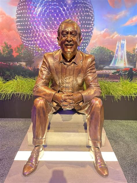 At D Expo Disney Unveils A New Statue Of Walt Disney Titled Walt