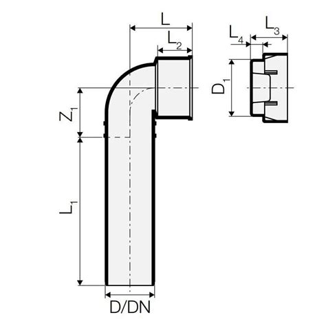 Curva Tecnica Prolungata Con Tappo Valsir Triplus Ad Innesto D Mm