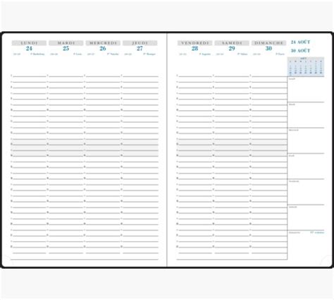 Exacompta Agenda de bureau SAD 29 Vérone 21 x 29 7 cm Semainier