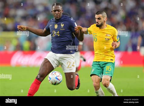 Al Wakrah Qatar 22nd Nov 2022 Ibrahima Konate Of France And Aziz