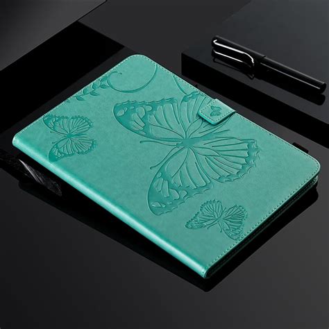 Tui Pour Tablette En Cuir Motif Papillon Pour Samsung Galaxy Tab S