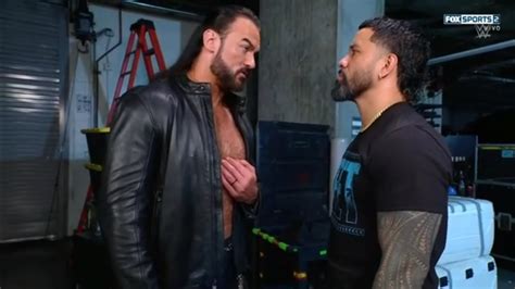 Drew Mcintyre Y Jey Uso Se Atacan En Backstage Wwe Raw En