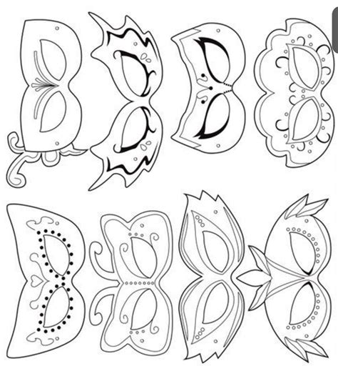 Masquerade And Mardi Gras Mask Templates Free Printables Artofit