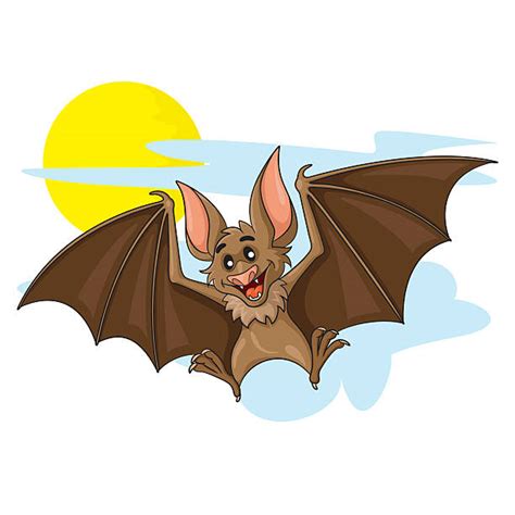 Happy Bat Cartoon Waving Fotografier Bilder Och Bildbanksfoton Istock