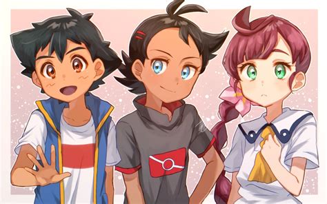 Ash Ketchum Goh And Chloe Pokemon And 2 More Drawn By Chitozenpri