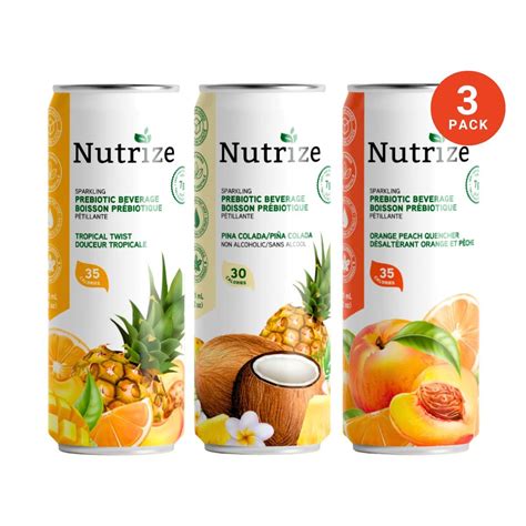 Nutrize Sparkling Prebiotic Beverage Variety Pack At NaturaMarket