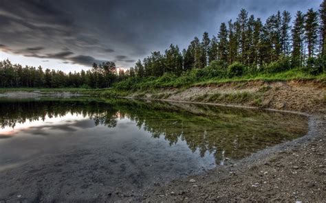 Tapety Stromy Krajina Les Jezero Voda P Roda Odraz Eka Hdr