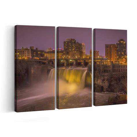 Rochester Skyline Canvas Print Rochester Skyline Wall Art Rochester Skyline Poster Rochester