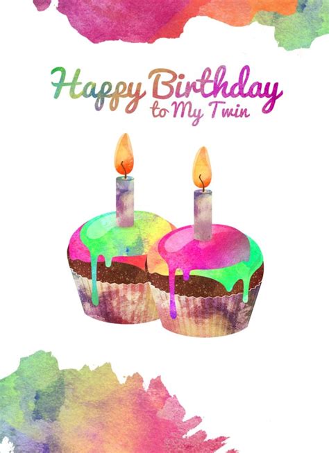 27+ Marvelous Picture of Happy Birthday Twins Cake - birijus.com