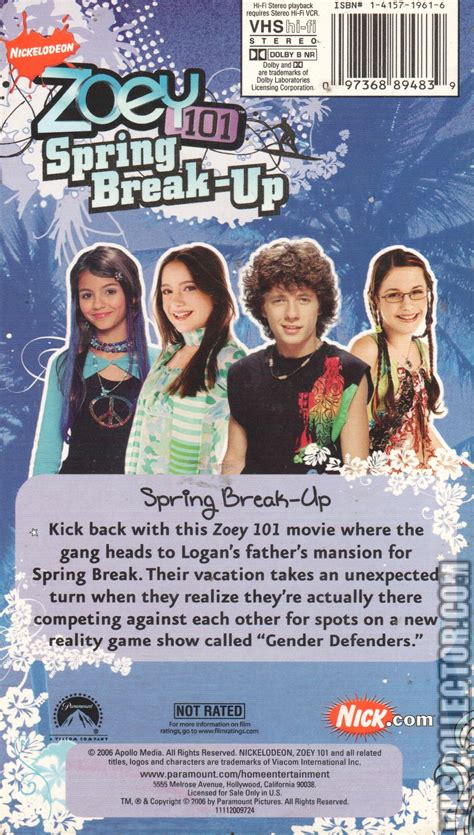 Zoey 101: Spring Break-Up | VHSCollector.com