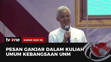 Bacapres Ganjar Pranowo Hadiri Kuliah Umum Kebangsaan Unm Kabar Hari