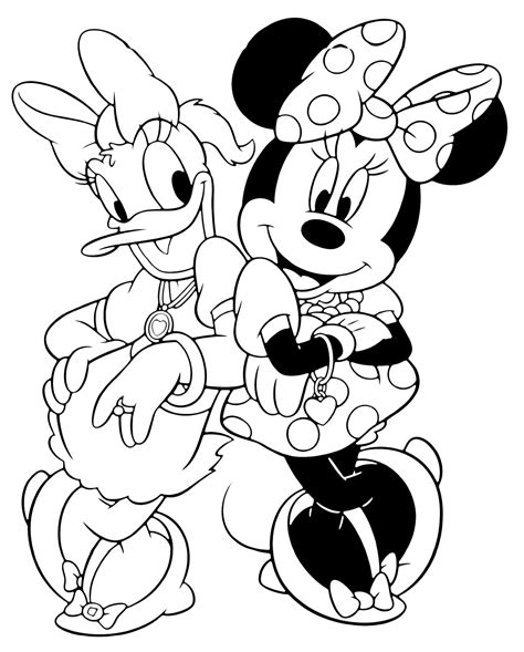 Disney Paperina E Minnie Disegno Da Colorare Gratuitamente Disegni Da