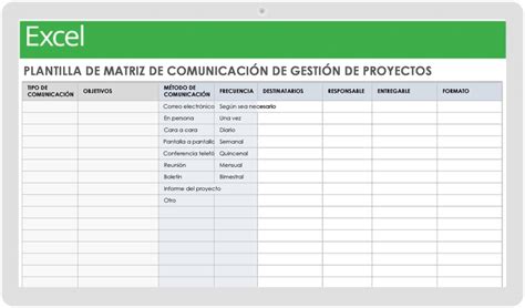 Plantilla De Requerimientos De Comunicaciones Del Proyecto La Oficina