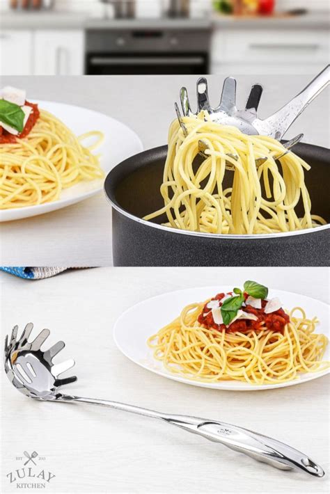 Spaghetti Server Food Quality Hot Meals Pasta Server