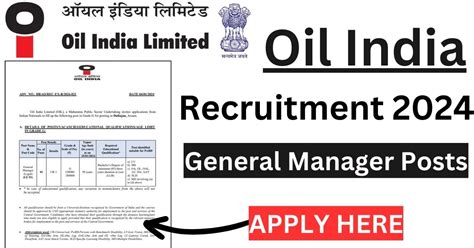 Oil India Recruitment 2024 Check Eligibility Criteria And How To Apply