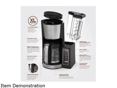 Ninja 12 Cup Programmable Coffee Brewer Ce200c Neweggca