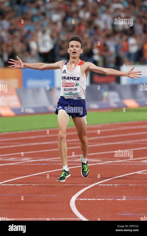 Yann Schrub Celebrating As He Crosses The Line To Win The Bronze Medal