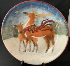 Discontinued Certified Intl Enchanted Reindeer Dinnerware By Susan Winget