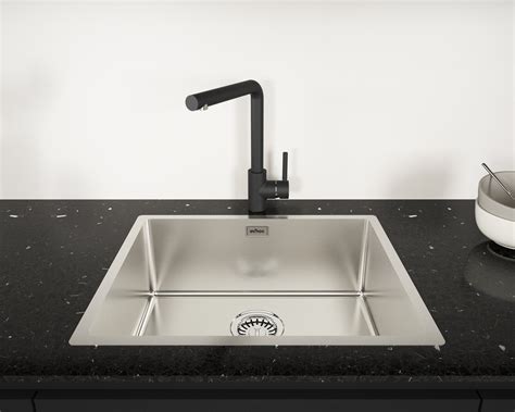 Lavello Serie Lumium 54x44 Cm Vasca Unica Sopratop Acciaio Inox Aisi