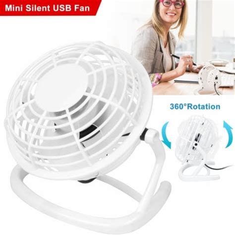 Personal USB Fan 360 Degree Rotation Desk Table Cooling Fan Quiet ...