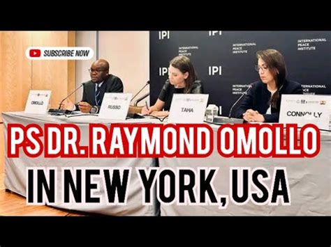 Ps Dr Raymond Omollo Cbs Shines On The New York Usa Big Stage