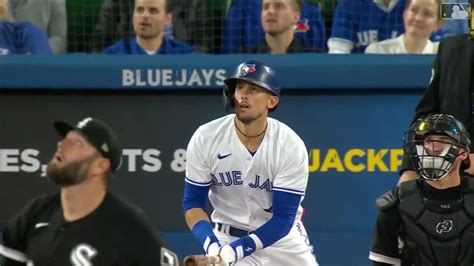 Cavan Biggio Lifts A Three Run Home Run To Right Toronto