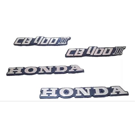 Emblema Tanque E Lateral Honda Cb Ii Prata Paralelo Shopee Brasil