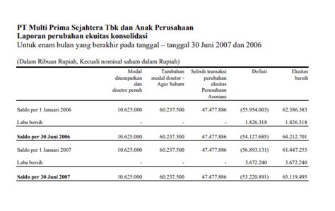 Contoh Laporan Keuangan Konsolidasi Dan Fungsinya