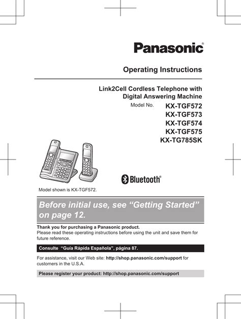 Panasonic Phone Operating Instructions