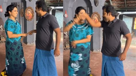 Thendral Vanthu Ennai Thodum Serial Chitra Anbu Shooting Spot Dance