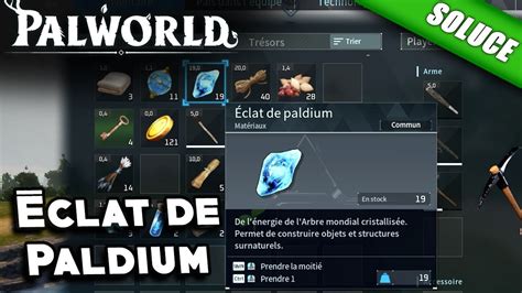 O Trouver Des Clats De Paldium Au D But Du Jeu Palworld Youtube