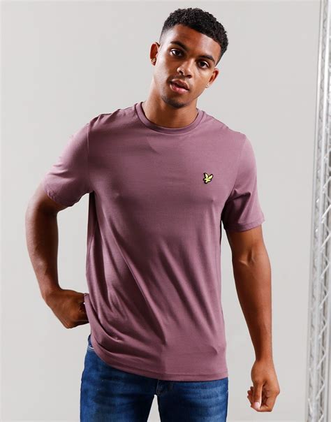 Lyle Scott Plain T Shirt Highland Mauve Terraces Menswear