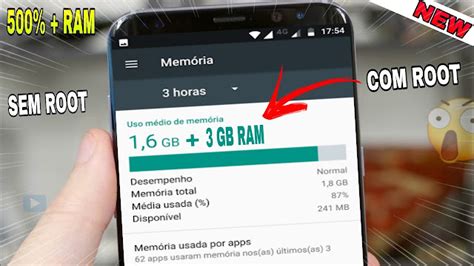 COMO AUMENTAR A MEMORIA RAM DO CELULAR SEM ROOT OU ROOT Mobile