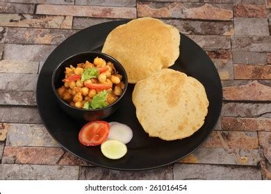 Chole Puri Chana Masala Puri Indian Stock Photo (Edit Now) 261016532